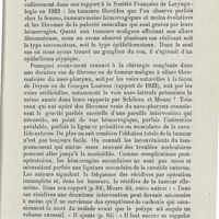 0041 - Page 39 - Mémoires. La radiumthérapie dans le traitement des tumeurs du naso-pharynx. Par Sargnon. Tumeurs fibromateuses du naso-pharynx