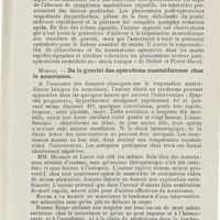 0101 - Page 99 - Sociétés savantes. Société française d'oto-rhino-laryngologie. Congrès tenu à Paris du 14 au 17 octobre 1925. Lapouge. - Trépanations mastoïdiennes du nourrisson / Moreau. - De la gravité des opérations mastoïdiennes chez le nourrisson / C.-E. Benjamins (Groningue). - Recherches sur l'organe paratympanique de Vitali chez les oiseaux