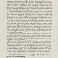 0119 - Page 117 - Sociétés savantes. Société française d'oto-rhino-laryngologie. Congrès tenu à Paris du 14 au 17 octobre 1925. J. Le Mée et G. Lemerle. - Les indications limitées de la cure radicale dans le traitement des pyo-sinusites maxillaires et les avantages du procédé méatique / Lafite Dupont et Sékoulitch. - L'origine des cavités accessoires des fosses nasales