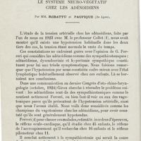 0154 - Page 152 - Mémoires. Le système neuro-végétatif chez les adénoïdiens. Par MM. Rebattu et Paufique...