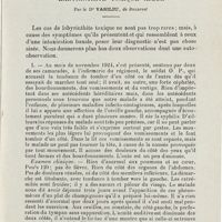 0315 - Page 313 - Faits cliniques. Labyrinthite toxique aiguë. Par le Dr Vasiliu...