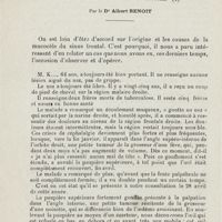 0318 - Page 316 - Faits cliniques. Mucocèle du sinus frontal. Par le Dr Albert Benoît