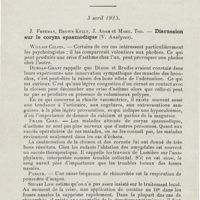 0470 - Page 468 - Sociétés savantes. Société royale de médecine. Section de laryngologie. 6 mars 1925. E.-D.-D. Davis. - Tuberculose et syphilis du larynx / 3 avril 1925. J. Freeman, Brown Kelly, J. Adam et Marg. Tod. - Discussion sur le coryza spasmodique