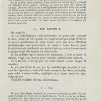 0543 - Page 541 - Mémoires. Traitement des néoplasmes en oto-rhino-laryngologie par le radium et la radiothérapie. A propos de huit observations. Par H. Proby. I. Le radium / II. Les rayons X