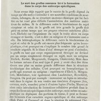 0583 - Page 581 - Mémoires. Greffe des tissus osseux, cartilagineux et graisseux en oto-laryngologie au point de vue biologique, expérimental et clinique. Par le Professeur Bourak... Groupement des sujets selon leurs facultés d'iso-agglutination / Le sort des greffes osseuses lié à la formation dans le corps des anticorps spécifiques