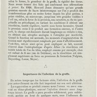 0591 - Page 589 - Mémoires. Greffe des tissus osseux, cartilagineux et graisseux en oto-laryngologie au point de vue biologique, expérimental et clinique. Par le Professeur Bourak... Régénération des tissus / Importance de l'infection de la greffe