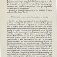 0650 - Page 648 - Mémoires. Le développement de la chirurgie des voies respiratoires et digestives supérieures. Par le Professeur Th. Gluck... L'anesthésie locale dans l'extirpation du larynx