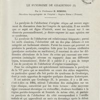 0771 - Page 769 - Mémoires. Le syndrome de Gradenigo. Par le Professeur E. Rimini...