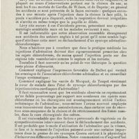 0861 - Page 860 - Sociétés savantes. Société de laryngologie des hôpitaux de Paris. Séance du 10 février 1926. Moulonguet et Luchetti. - Les injections sous-muqueuses d'adrénaline sont-elles nocives chez les sujets chloroformés / MM. Lemaitre et Halphen. - Epithéliomas du voile du palais