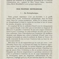 0970 - Page 969 - Mémoires. Greffe des tissus osseux, cartilagineux et graisseux, en oto-laryngologie au point de vue biologique, expérimental et clinique. Par le Professeur Bourak... (Suite et fin). Greffe libre des tissus graisseux / Nos propres expériences