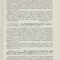1006 - Page 1005 - Revue analytique (Ouvrage, thèses et articles). Swerjewsky (L.-I). - Les affections de l'organe de l'ouië dans les infections typhoïdes. Journal (russe) des maladies de l'oreille, du nez et de la gorge... [S. Kompagneetz] / E.-M. Schwartz. - La chimiothérapie dans l'otite moyenne. Annals of Otology... / Wolochine (I.-P). - Sur la direction du courant du sang dans la vena emissaria mastoidea. Journal (russe) des maladies de l'oreille, du nez et de la gorge...