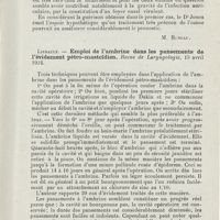 1014 - Page 1013 - Revue analytique (Ouvrage, thèses et articles). Junca. - A propos de deux cas d'ozène chez des nourrissons. Gazette hebdomadaire des sciences médicales de Bordeaux... [M. Buneau] / Liebault. - Emploi de l'ambrine dans les pansements de l'évidement pétro-mastoïdien. Revue de Laryngologie... [A. Aubin]