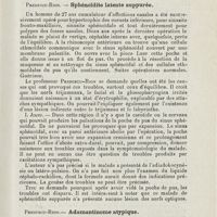 1105 - Page 1105 - Sociétés savantes. IVe Congrès roumain d'oto-rhino-laryngologie. Bucarest, 25, 26 octobre 1925. Professeur Th. Gluck... - Le développement de la chirurgie des voies respiratoires et digestives supérieures pendant les derniers cinquante ans / Predescu-Rion. - Sphénoïdite latente suppurée / Predescu-Rion. - Adamantinome atypique