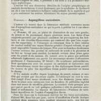 1111 - Page 1111 - Sociétés savantes. IVe Congrès roumain d'oto-rhino-laryngologie. Bucarest, 25, 26 octobre 1925. Daraban. - Le syndrome de Gerhardt / Daraban. - Aspergillose auriculaire