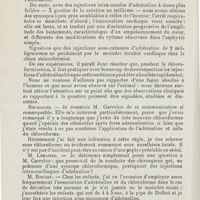 1118 - Page 1118 - Sociétés savantes. Société de laryngologie des hôpitaux de Paris. Séance du 10 mars 1926. MM. L. Garrelon, T. Lucchetti et R. Thuillant. - Etude expérimentale sur la syncope adrénalino-chloroformique par injection sous-muqueuse d'adrénaline / MM. Grivot, L. Leroux, et R. Causse. - Présentation d'un malade chez lequel évoluent simultanément un épithélioma épidermoïde d'une corde vocale et un lymphosarcome de la base de la langue