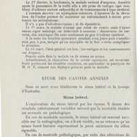 1182 - Page 1182 - Mémoires. Travail du service du Dr L. Baldenweck. Valeur clinique de la radiographie de l'os temporal. Par le Dr P.-L. Magnien... Étude du rocher / Etude des cavités annexes