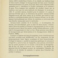 0012 - Page 12 - Mémoires. Laryngoglossectomie pour cancer. Par le Dr Jorge Leyro Diaz... Technique opératoire / Laryngoglossectomie