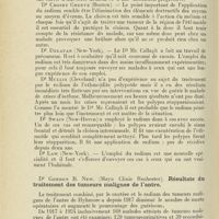 1230 - Page 1218 - Sociétés savantes. Association américaine de laryngologie. Congrès annuel du 3 juin 1926. Dr Samuel Mc. Cullagh... - Emploi du radium dans l'ethmoïdite polypoïde / Dr Gordon B. New... Résultats du traitement des tumeurs malignes de l'antre