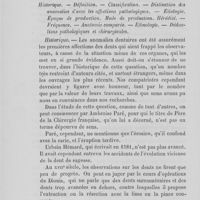 0045 - Page 44 - Anomalies de l’appareil dentaire chez L’homme leçon de M. Le docteur Th. David. (A suivre). Généralités