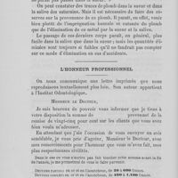 0077 - Page 76 - Revue des journaux. Étude sur la sueur et la salive dans leur rapport avec l’élimination / L’honneur professionnel