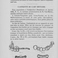 0093 - Page 92 - Traumatisme complexe de la tête par le drdavid. 2° Blessure de la région maxillaire inférieure / L’antiquité de l’art dentaire. Paul Dubois