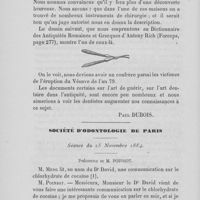 0095 - Page 94 - L’antiquité de l’art dentaire. Paul Dubois / Société d’odontologogie de Paris. G. Legret. Séance du 25 novembre 1884