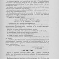0124 - Page 123 - Association générale des dentistes de france. Société civile de l'école dentaire de Paris. Séance du mardi 13 janvier 1885 / Seance du samedi 24 janvier 1885 / Nouvelles. Société d'odontologie de Paris