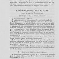0031 - Page 24 - Correspondances spéciales de l'odontologie - Lettre d’Angleterre par M. H. Baldwin / Société d’odontologie de Paris. Séance du mardi 3 décembre 1889. Désinfection de l'arsenal opératoire