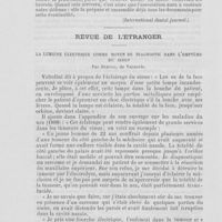0045 - Page 38 - Chronique professionnelle. L’association dentaire de protection aux états-unis / Revue de l’étranger. La lumière électrique comme moyen de diagnostic dans l'empyème du sinus, par Heryug (British journal of dental science)
