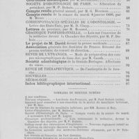 0059 - Page sans numérotation - Tables des matières pour février 1890