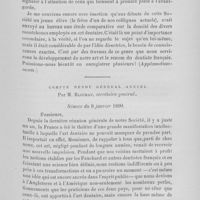 0072 - Page 61 - Société d’odontologie de Paris. Allocution de M. P. Dubois / Compte rendu général annuel par M. Blocman. Séance du 8 janvier 1890