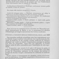 0320 - Page 293 - Nouvelles. École dentaire de Paris / Invitation à l’exposition médicale internationale, Berlin, aout 1890