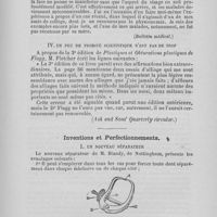 0420 - Page 385 - Miscellanea. L'acromégalie (Bulletin médical) / Un peu de probité scientifique n’est pas de trop (Ash and Sons'Quarterly circular) / Inventions et perfectionnements. Un nouveau séparateur