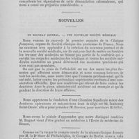 0423 - Page 388 - Correspondance. Soins des vulcanisateurs / Nouvelles / Un nouveau journal — Une nouvelle société médicale