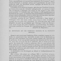 0513 - Page 470 - L'enseignement professionnel par L'état / L'enseignement professionnel par L'état. La dentisterie est une profession distincte de la profession médicale