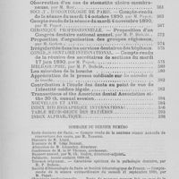 0591 - Page sans numérotation - Table des matières pour décembre 1890