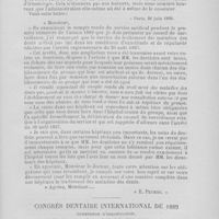 0626 - Page 575 - Chronique professionnelle. Irrégularites dans les services dentaires des hôpitaux / Congrès dentaire international de 1889