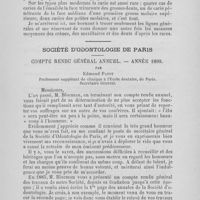 0025 - Page 17 - Correspondances spéciales de l'odontologie - Lettre de Buenos-Ayres par M. Le Dr Etchepareborda / Société d’odontologie de Paris. Compte rendu général annuel. — Année 1890 par Edmond Papot