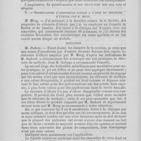0042 - Page 34 - Société d’odontologie de Paris. Séance du mardi 3 décembre 1890. IRapport de la commission nommée pour examiner le questionnaire sur l’étude des dents chez les différents peuples, par M. Papot / Observations d’anesthésie locale à l’aide du chlorure d’éthyle, par M. Meng