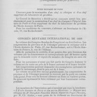0116 - Page 108 - Nouvelles. Statistique des personnes pratiquant en janvier 1890 la dentisterie en Allemagne, comprenant les médecins - Dentistes approuvés dans ce pays, les dentistes diplômés à l’étranger, les praticiens- Dentistes et les mécaniciens-dentistes / École dentaire de Paris / Congrès dentaire international de 1889