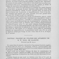 0129 - Page 113 - Installation thermo-airhydrique par M. Foulon / Nouveau procédé de fixation des appareils de M. W. Dall