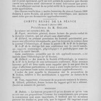 0135 - Page 119 - Société d’odontologie de Paris. Séance du mardi 3 février 1891. Allocution de M. Gillard / Société d’odontologie de Paris. Compte rendu de la séance du mardi 3 février 1891