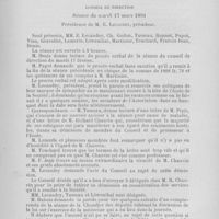 0173 - Page 1 - Association générale des dentistes de France et société civile de l’école et de l'hôpital dentaires de Paris. Conseil de direction. Séance du mardi 17 mars 1891