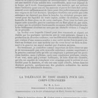 0188 - Page 164 - Nouvelle gencive continue à basse température par M. Cunningham / La tolérance du tissu osseux pour les corps étrangers par M. A. Loup