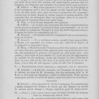 0196 - Page 172 - Société d’odontologie de Paris. Séance du mardi 3 mars 1891. IPrésentation de divers dons offerts au musée de l’école par M. Choquet fils / Présentation d’une seringue à injection, par M. Lecaudey / — Pièce à pont, dents logan avec nouveau système de soudure pour la porcelaine, par M. Loup