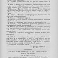 0317 - Page 277 - Société d’odontologie de Paris. Séance du mardi 5 mai 1891. VIIProjet de modification aux statuts / Correspondances spéciales de l'odontologie - Lettre de Suisse par M. Thioly-Regard