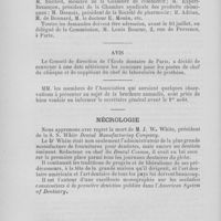 0340 - Page 300 - L’exposition du travail / Avis / Nécrologie. M. J. W. White
