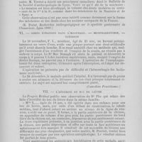 0439 - Page 387 - Miscellanea. IIntoxication saturnine. Hystéro saturnisme (Bulletin Médical, 22 juillet 1891) / Machoire préhistorique (R. Testut. Recherches anthropologiques sur le squelette quaternaire de Chancelade. Lyon 1889) / VCorps étranger dans l’oesophage. — Oesophageotomie. — Guérison (Canadian Practitioner) / VIL’hérédité du bec de lièvre