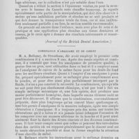 0529 - Page 469 - Revue de l'étranger. Procédé de l'infiltration pour les sections de dents et d’os par M. Charters White. (Journal of the British Dental Association) / Combinaison d’amalgame et de ciment. (Journal of the British Dental Association et Quarterly Circular)