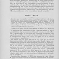 0532 - Page 472 - Revue de l'étranger. Résumé des journaux russes par M. Broussilowsky (Commun. Broussilovsky) / Miscellanea. Résection pour une ankylose osseuse du maxillaire inférieur. (Union Médicale, 22 septembre 1891)